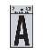 2" Vinyl Letter Reflective "A"