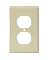 1 GANG DUPLEX RECEPT PLATE IVORY
