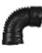 ADS 3" CORRUGATED 90 ELBOW HXH