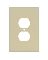 1 GANG JUMBO DUPLEX PLATE IVORY