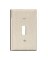 1 GANG JUMBO TOGGLE PLATE IVORY