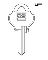 KEYBLANK PADO LOCK