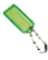 I.D. KEY TAG W/CHAIN PK2