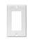 DECORA 1 GANG PLATE WHITE