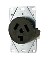 3-WIRE RECEPTACLE FLUSH 30A