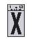 1" Vinyl Letter Reflective "X"