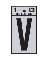 1" Vinyl Letter Reflective "V"