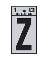 1" Vinyl Letter Reflective "Z"