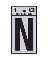 1" Vinyl Letter Reflective "N"
