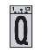 1" Vinyl Letter Reflective "Q"