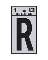 1" Vinyl Letter Reflective "R"