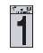 1" Reflective Number "1"