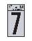 1" Reflective Number "7"