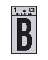 1" Vinyl Letter Reflective "B"