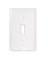 1 GANG TOGGLE PLATE WHITE