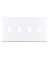 4 GANG TOGGLE PLATE WHITE