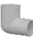 PVC 3/4"X1/2" RED ELBOW SXS