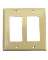 DECORA 2 GANG PLATE IVORY