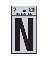 2" Vinyl Letter Reflective "N"