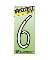 4" Plastic Reflective Number "6"