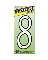 4" Plastic Reflective Number "8"
