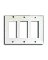 DECORA 3 GANG PLATE WHITE