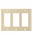 DECORA 3 GANG PLATE IVORY