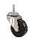 2" Rubber Threaded Stem Caster 80lbs