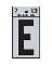 2" Vinyl Letter Reflective "E"