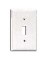 1 GANG JUMBO TOGGLE PLATE WHITE