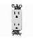 DECOR RECEPTACLE WHITE 15AMP