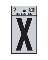 2" Vinyl Letter Reflective "X"