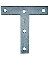 NATL 4"X4" ZINC T PLATE ZINC 2PK
