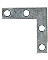 1-1/2X3/8" FLAT CRNR IRN ZNC PK4