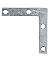 2X3/8" FLAT CORNER IRON ZINC PK4