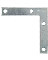 3X1/2" FLAT CORNER IRON ZINC PK4
