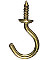 1" CUP HOOK SOLID BRASS