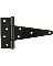 6" HEAVY T HINGE BLACK PK2