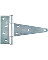 6" HEAVY T HINGE ZINC PK2