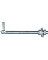 3/4X10"HINGE STRAP BOLT HOOK ZNC