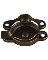 CRESCENT SASH LOCK ANTIQUE BRASS