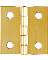 HINGE SC BROAD BRASS 1" PK4