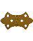 HINGE DEC ANTQ BRASS 1-3/4X3"