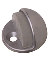 DOME FLOOR STOP 1/4" RISE CHROME