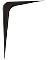 6" x 8" Shelf Bracket Black