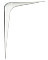 8" x 10" Shelf Bracket White