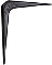 10" x 12" Shelf Bracket Black