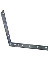 10" X 1-1/4" CORNER IRON ZINC