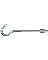 HOOK BOLT W/NUT 3/8 X 7"ZINC