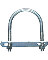U BOLT 3/8" X 3" X 4 1/2" ZNC